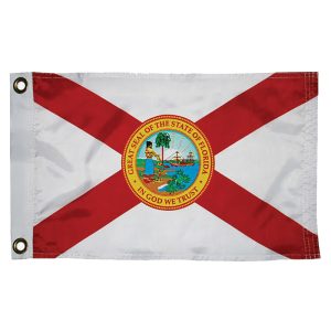 TAYLOR MADE 93096 FLORIDA NYLON FLAG 12 INCH X 18 INCH