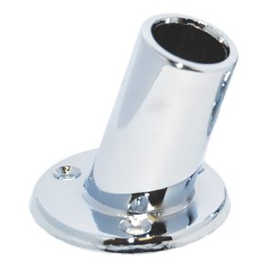 TAYLOR MADE 962 1 INCH SLANTED CHROME PLATED FLAG POLE SOCKET