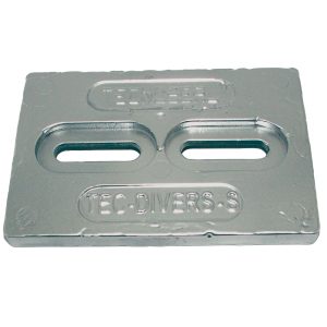 TECNOSEAL TEC-DIVERS-SAL MINI ALUMINUM PLATE ANODE 6 INCH X 4 INCH X 1/2 INCH