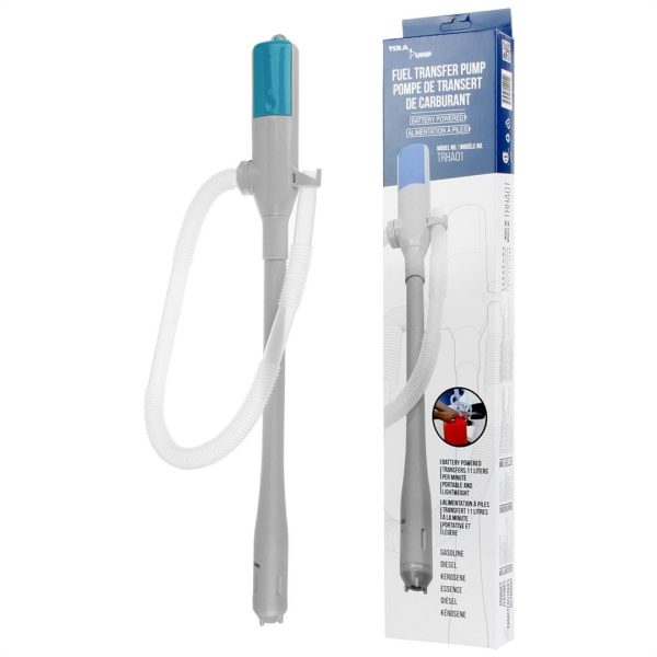 TERA PUMP 20039 TRHA01 Battery Operated Liquid Transfer Pump for Gas, Diesel & more - 2AA Battery, 2.8 GPM