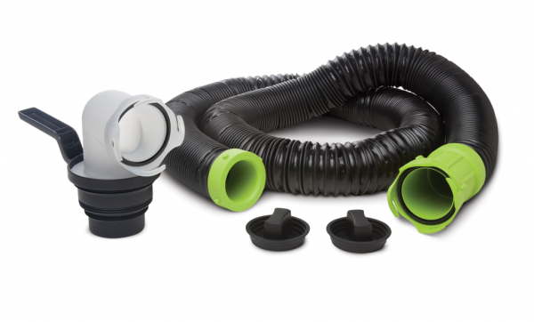 THETFORD 17853 Titan 15ft 15-Foot Premium RV Sewer Hose Kit- Black/Green