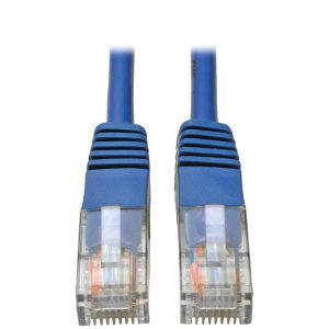 TRIPP LITE N002-003-BL CAT-5E Molded Patch Cable, 3ft (Blue)