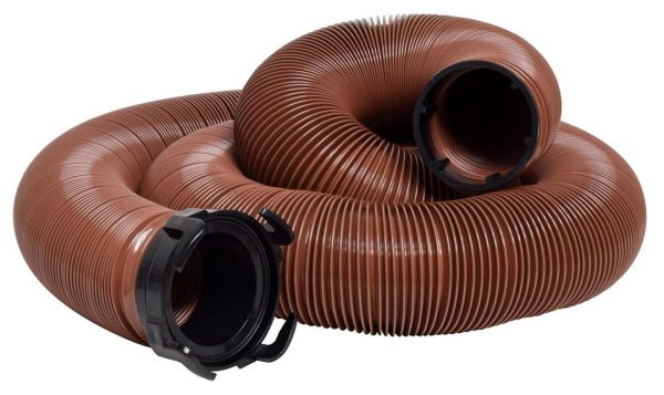 VALTERRA D040044 Sewer Hose; 20 Foot Length; 15 Mils Vinyl; With Adapter