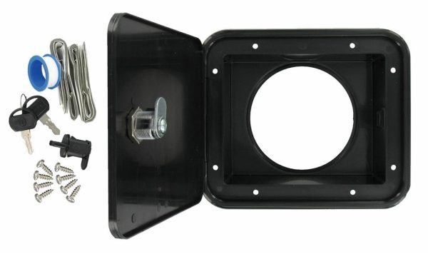 VALTERRA D040471BKV D04-0471BKVP Sewer Hose Hatch - Black