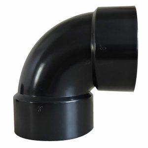 VALTERRA D502876C Sewer Waste Valve Fitting; Drain-Waste-Ventilation; 90 Degree Short Turn; 1-1/2 Inch Hub; Drain/ Waste/ Ventilation (DWV); Plastic