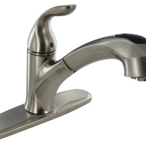 VALTERRA PF231441 Phoenix Faucets Premium Collection Single Handle Pull Out Kitchen Faucet, Brushed Nickel