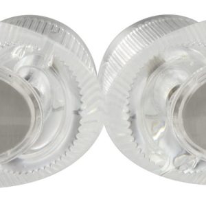 VALTERRA PF287029 HNDL SET CLR CAT LVR, Fits Catalina 2 Handle Faucet; Lever Handle; Clear; Acrylic; Set Of 2 With Blister Package; With Hot And Cold Button/ Screws