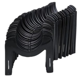 VALTERRA S2000 20FT SLUNKY SEWER HOSE SUP, 20 Foot Length; 4-1/2 Inch Sewer End Height x 7-1/4 Inch RV End Height; Collapsible; Deep Cradles Eliminate Need for Support Straps; Black; Plastic