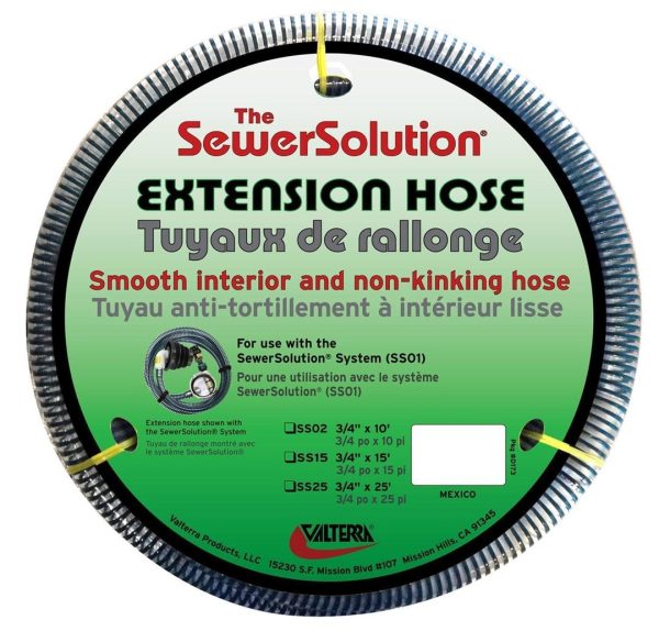 VALTERRA SS25 Sewer Solution 25 Ft Extension Hose