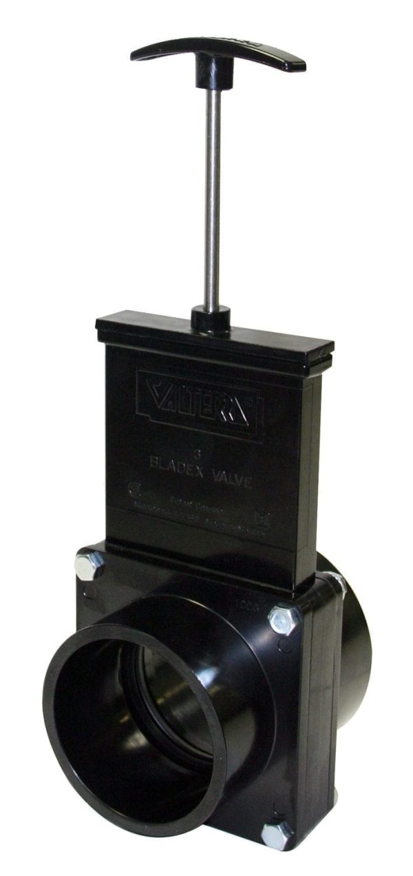 VALTERRA T40 ABS Gate Valve for RV, Camper, and More - 3-Inch Hub x Spigot Connection