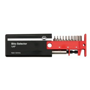 WIHA 79246 SAE Hex Bits-Selector and Magnetic Bit Holder Set 1/16 INCH to 1/4 INCH - 11 Piece Set