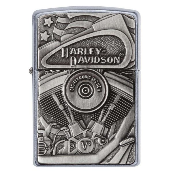 ZIPPO 29266 Harley-Davidson Street Chrome Motor Flag