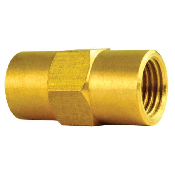 AGS BLU-9B Automotive Brass Brake LINE Union 3/16 (M10-1.0 Inverted)