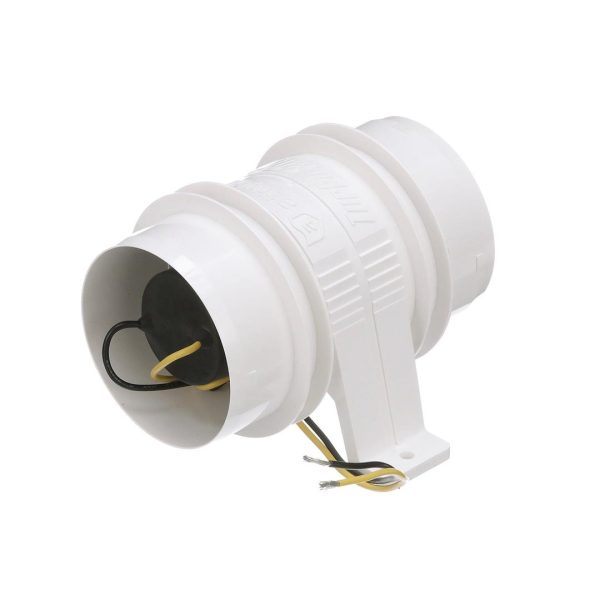 ATTWOOD 17334 Turbo 3000 in-Line Blowers, White 3 inch (1733-1) (Pair) FO-2835-M2