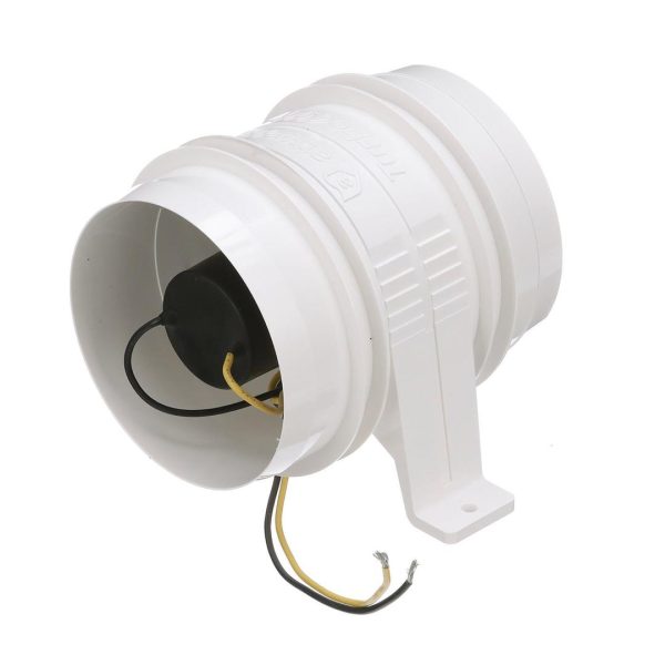ATTWOOD 17494 Turbo 4000 Series II Water-Resistant, In-Line Blower - 12V - White
