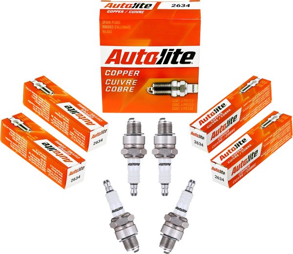 AUTOLITE 2634 Copper Non-Resistor Automotive Replacement Spark Plugs (Case of 4)