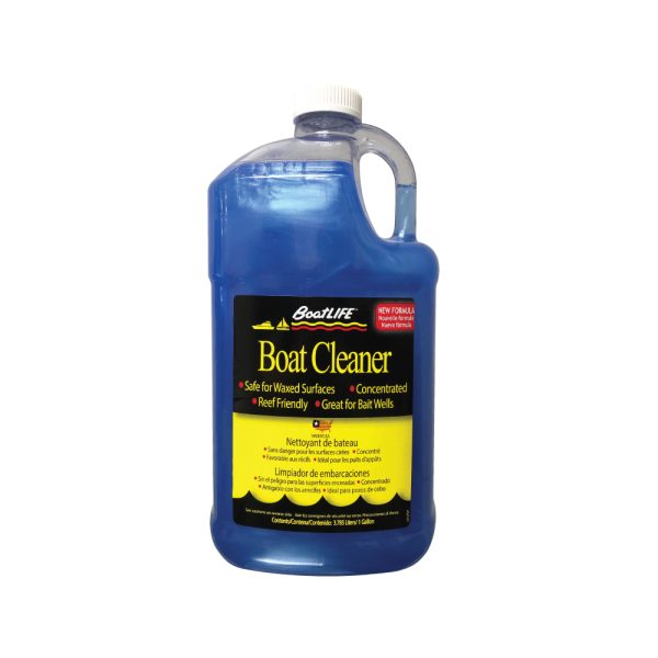 BOATLIFE 1113 BOAT CLEANER 128 FL.OZ., Use To Lift Heavy Stains And Cuts Through Bird Droppings From Boat Surface; 128 Ounce Jug; Single; Cleans Without Removing Wax From Fiberglass Gentle On Skin