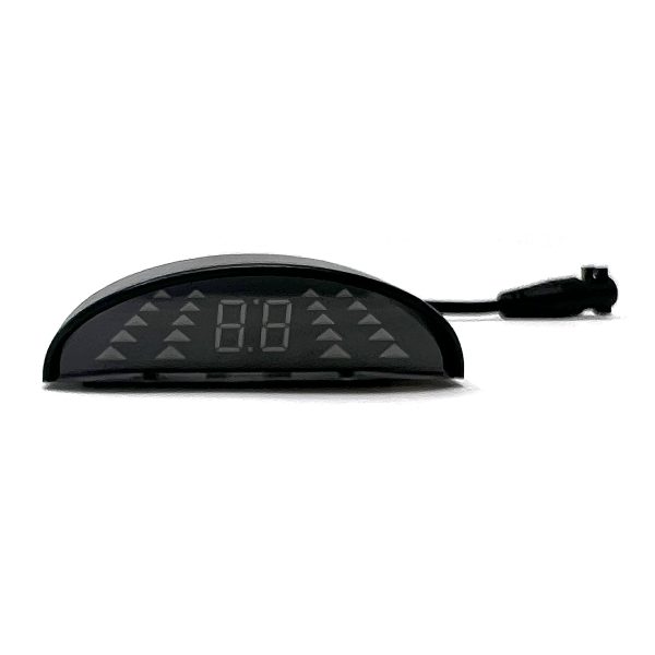 BRAND MOTION 9002-3010 Universal 4-Sensor Switchable Front or Rear Parking Sensor System | Infrared LED Distance Detection with Color Coded Readout, Length Display and Audible Alert