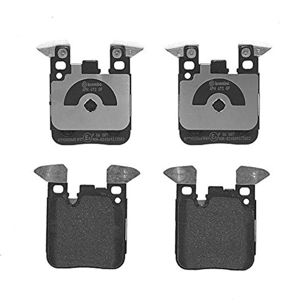 BREMBO P06087 Low-Met Rear Disc Brake Pad Set of 4