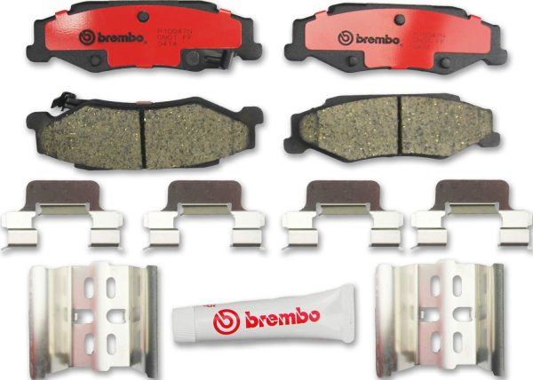 BREMBO P10047N Premium Ceramic Rear Disc Brake Pad Set of 4