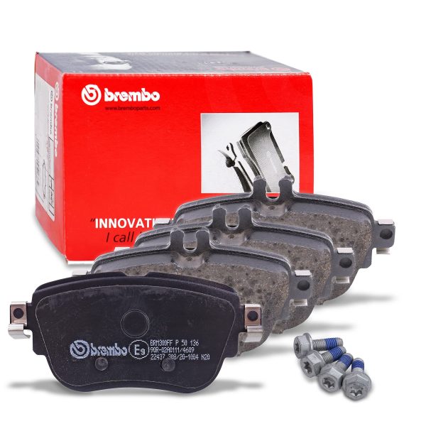 BREMBO P50136 Low-Met Rear Disc Brake Pad Set of 4