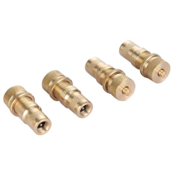 BULLDOG WINCH 42068 Automatic Tire Deflators, Brass, Set of 4