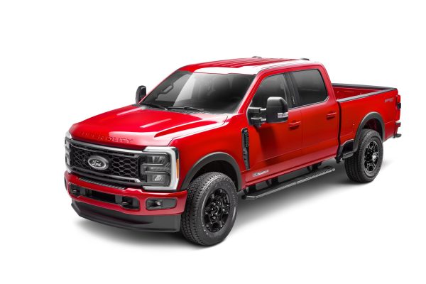 BUSHWACKER 20145-02 OE Style Front Fender Flares | 2-Piece Set, Black, Smooth Finish | Fits 2023-2024 Ford F-250 / F-350