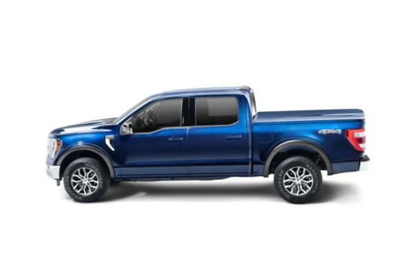 BUSHWACKER 20962-02 OE Style Factory Front & Rear Fender Flares | 4-Piece Set, Black, Smooth Finish Fits 2021-2024 Ford F-150 (Excludes Lightning)