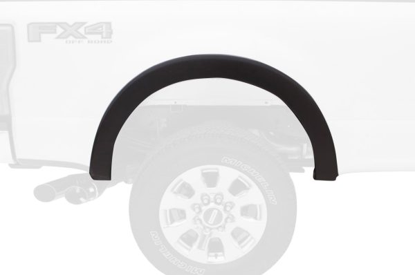 BUSHWACKER 21917-02 OE Style Factory Front & Rear Fender Flares | 4-Piece Set, Black, Smooth Finish Fits 2009-2014 Ford F-150 (Excludes Raptor)