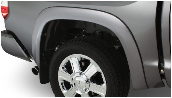 BUSHWACKER 30917-02 OE Style Factory Front & Rear Fender Flares | 4-Piece Set, Black, Smooth Finish Fits 2014-2021 Toyota Tundra Fleetside