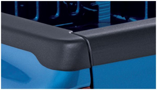 BUSHWACKER 48501 Ultimate BedRail Caps - SmoothBack w/ Stake Holes | 2-Piece Set, Black, Smooth Finish Fits 2001-2006 Chevrolet/GMC Silverado/Sierra 1500/2500HD/3500 (Excludes Flareside) 8FT Bed