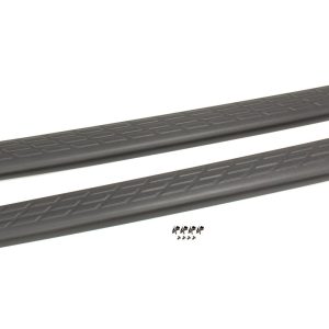 BUSHWACKER 49525 Ultimate BedRail Caps - Factory w/ Stake Holes | 2-Piece Set, Black, Smooth Finish Fits 2007-2013 GMC Sierra 1500 Fleetside w/ 5.8FT Bed