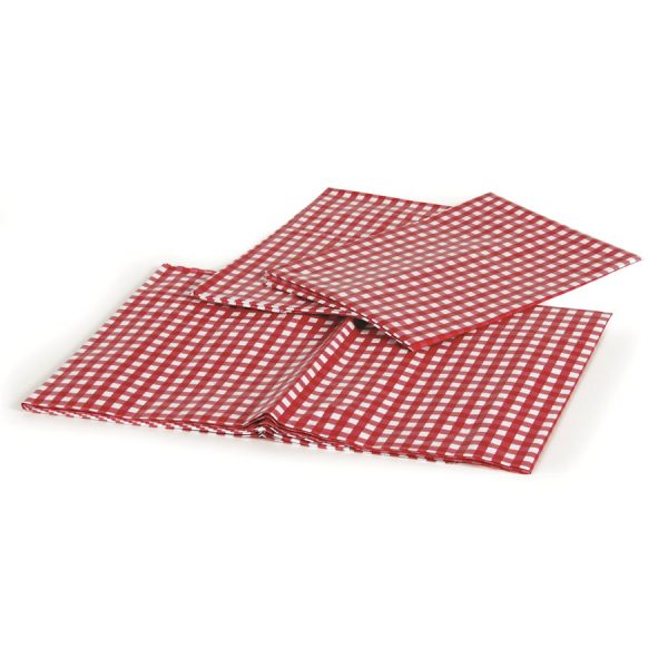CAMCO 51021 Table Cloth Set with Table and Bench Covers, Red/White