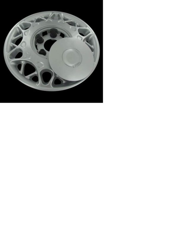 COAST TO COAST IWC44115S Wheel Cover; 15 Inch; 12 Split Spoke; Silver; Plastic; Set Of 4; Lug Covers