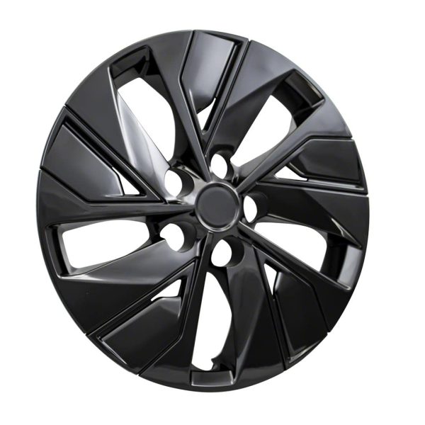 COAST TO COAST IWC53816BLK Wheel Cover; 16 Inch; 5 Split Spoke; Painted; Gloss Black; Automotive Grade ABS; Set Of 4; Fits Over And Into OEM Wheel