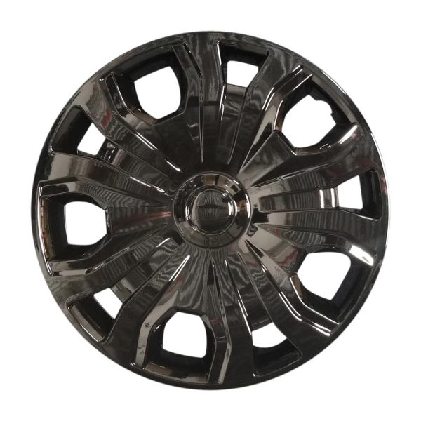 COAST TO COAST IWC54316BLK Wheel Cover; 16 Inch; 5 Split Spoke; Painted; Gloss Black; Automotive Grade ABS; Set Of 4; Fits Over And Into OEM Wheel