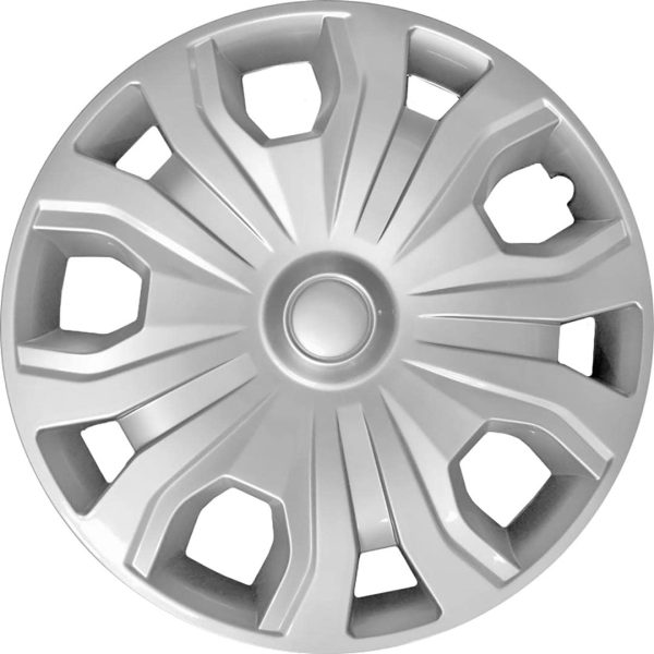 COAST TO COAST IWC54316S Wheel Cover; 16 Inch; 5 Split Spoke; Painted; Silver; Automotive Grade ABS; Set Of 4; Fits Over And Into OEM Wheel