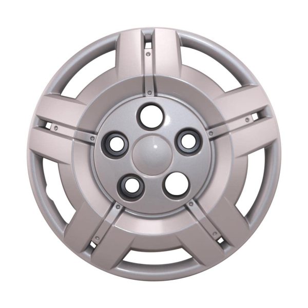COAST TO COAST IWC54516S Wheel Cover; 16 Inch; 5 Split Spoke; Painted; Silver; Automotive Grade ABS; Set Of 4; Fits Over And Into OEM Wheel