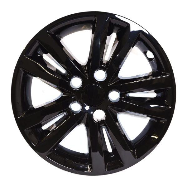 COAST TO COAST IWCIMP453BLK Wheel Skin; IMPOSTOR; 16 Inch; 5 Double Spokes; Snap-On; Painted; Gloss Black; ABS Plastic; Set Of 4; Fits Over And Into OEM Wheel