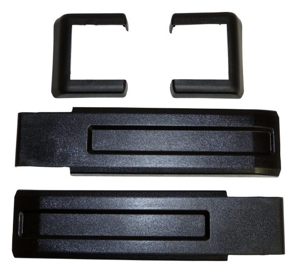 CROWN AUTO 55397091K Crown - Tailgate Hinge Cover Set for 2007-18 Jeep Wrangler JK