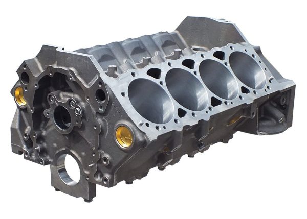DART 31162211 Engine Block - Bare; SHP; Automotive Applications; Chevrolet Small Block; Cast Iron; 400 Main Journals; 4.115 Inch Bore; Iron Main Caps; 2 Piece Rear Main Seal