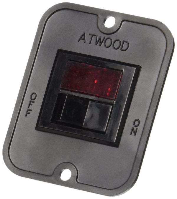 DOMETIC 91959 Water Heater Power Switch; For Atwood Electronic Ignition Water Heaters; 12 Volt DC; Black