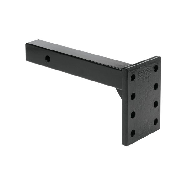 DRAW-TITE 63059 PINTLE HOOK RECEIVR MOUNT, 2 Inch Receiver Mount; 12000 Pound Towing Capacity/ 1200 Pound Tongue Weight Capacity; 4 Sets Of Holes; 1-3/4 Inch Between Holes; 11-3/8 Inch Shank Length; Steel Solid Shank; 7-1/2 Inch Drop