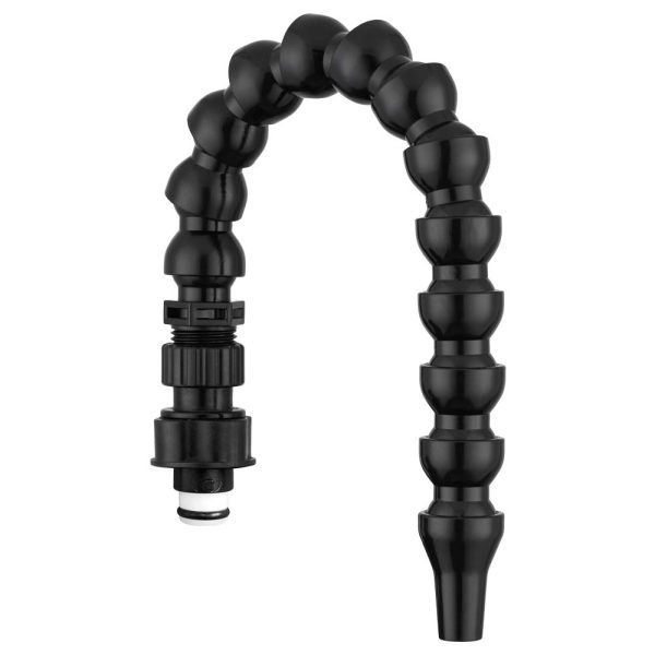 DURA FAUCET DF-SA183-BK RV Exterior Quick Connect 360-Degree Flexible Gooseneck Spout. ONLY fits with branded products. (Black)