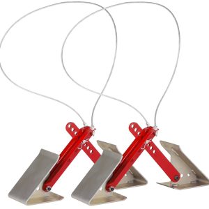 EQUAL-I-ZER 84-00-4840 1-STEP WHEEL CHOCK 16-24FT 2/PK, Red; Steel; Set Of 2