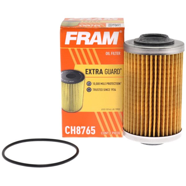 FRAM CH8765 Extra Guard 10K Mile Change Automotive Replacement Interval Cartridge Engine Oil Filter for Select Vehicle Models