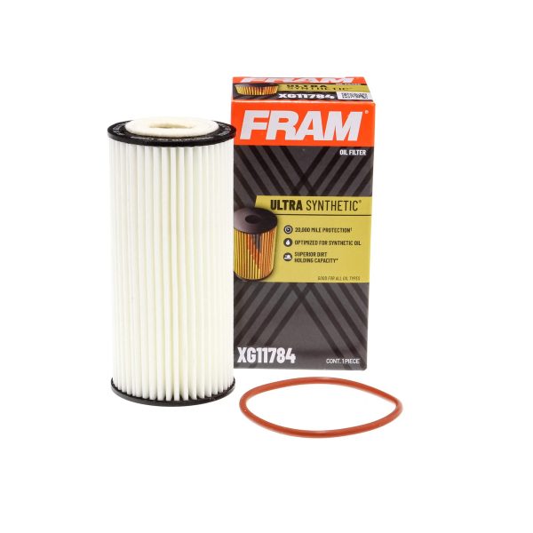 FRAM XG11784 Ultra Synthetic Automotive Replacement Oil Filter, Designed for Synthetic Oil Changes Lasting up to 20k Miles, with SureGrip