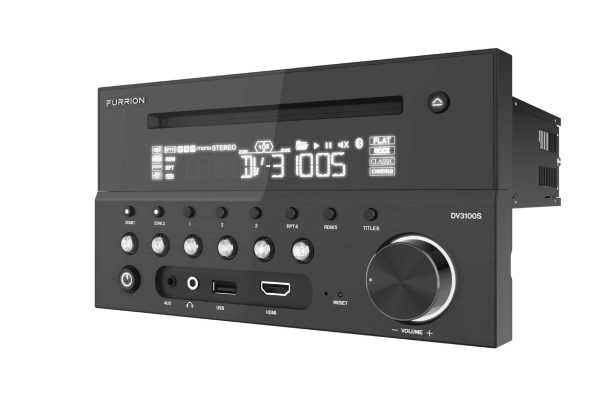 FURRION DV3100S Radio; Automotive; AM/ FM; With Bluetooth Functionality; CD/ DVD/ MP3/ WMA/ MP4; With 1 Each Front Auxiliary/ USB/ HDMI Inputs; With 1 Rear RCA Input/ 2 RCA Output/ 2 Video Output/ 1 Subwoofer Output/ 1 IR Control Jack