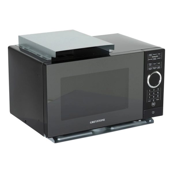 FURRION P90D23AP-X3-FR03 Microwave Oven; Greystone; 0.9 Cubic Foot Capacity; 900 Watt; One-Touch Electronic Controls Digital Display; 12 Inch Width x 19 Inch Height x 14-5/8 Inch Depth; Black; With Glass Turntable; 120 Volt