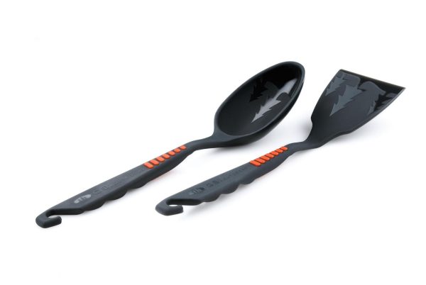 GSI OUTDOORS 74130 Spoon/Spatula Set Grey, 7.4 inch